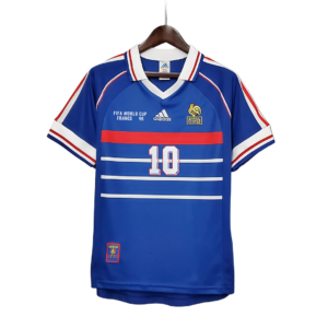 camiseta retro selección francia mundial 1998