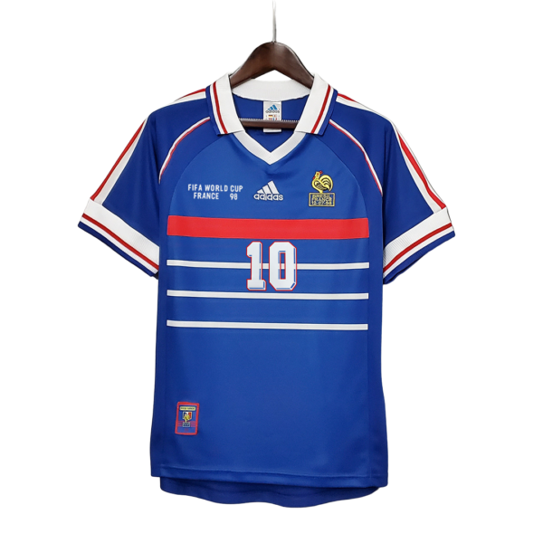 camiseta retro selección francia mundial 1998
